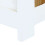 VidaXL vidaXL Solid Rough Mango Wood Highboard White and Brown Wooden Side Cabinet 7