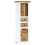 VidaXL vidaXL Solid Rough Mango Wood Highboard White and Brown Wooden Side Cabinet 10
