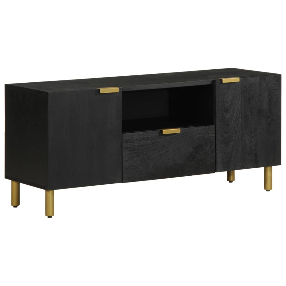 vidaXL TV Cabinet TV Stand Hifi Media Cabinet TV Unit Black Engineered Wood