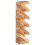 VidaXL vidaXL Solid Acacia Wood Wine Rack for 5 Bottles Bottle Holder Wall Mounted 10