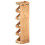 VidaXL vidaXL Solid Acacia Wood Wine Rack for 5 Bottles Bottle Holder Wall Mounted 3