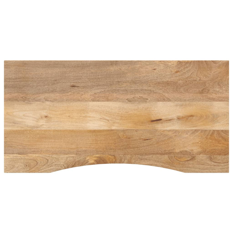 Vidaxl Desk Top With Curve Replacement Dining Table Top Solid Wood Rough Mango