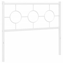 vidaXL Metal Headboard Bedroom Home Bed Header Bed Headboard White 100 cm