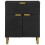VidaXL vidaXL Bedside Cabinet Nightstand Bed Table Bed Cabinet Black Engineered Wood 3