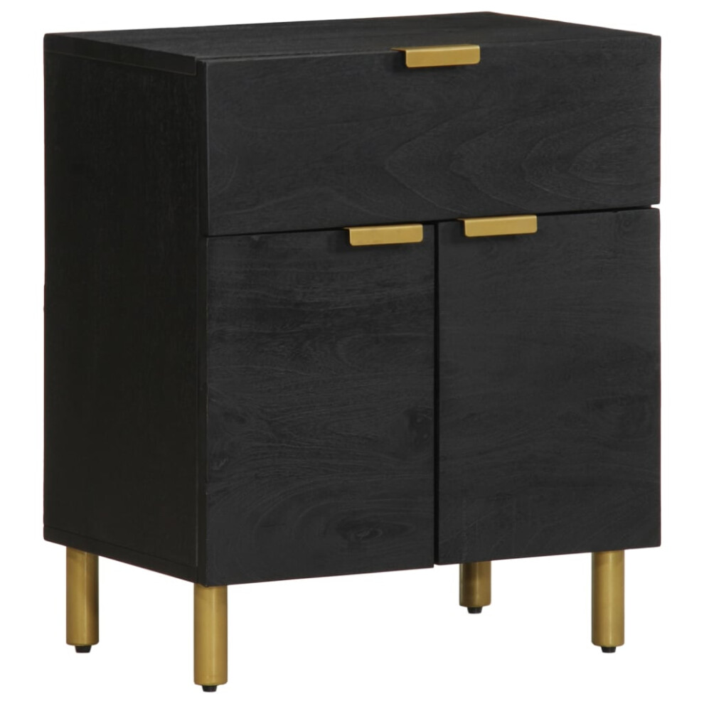 vidaXL Bedside Cabinet Nightstand Bed Table Bed Cabinet Black Engineered Wood