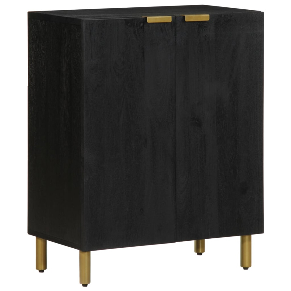 vidaXL Sideboard Cupboard Storage Cabinet Highboard Black Engineered Wood