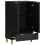 VidaXL vidaXL Highboard Sideboard Storage Cabinet Cupboard Black Engineered Wood 2