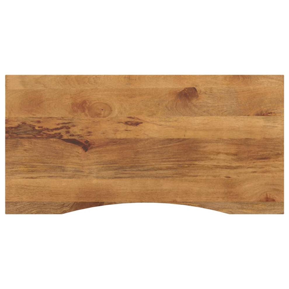 Vidaxl Desk Top With Curve Replacement Dining Table Top Solid Wood Rough Mango