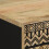 VidaXL vidaXL Bathroom Sink Cabinet Sink Cupboard Sideboard Black Solid Wood Mango 6