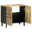 VidaXL vidaXL Bathroom Sink Cabinet Sink Cupboard Sideboard Black Solid Wood Mango 2