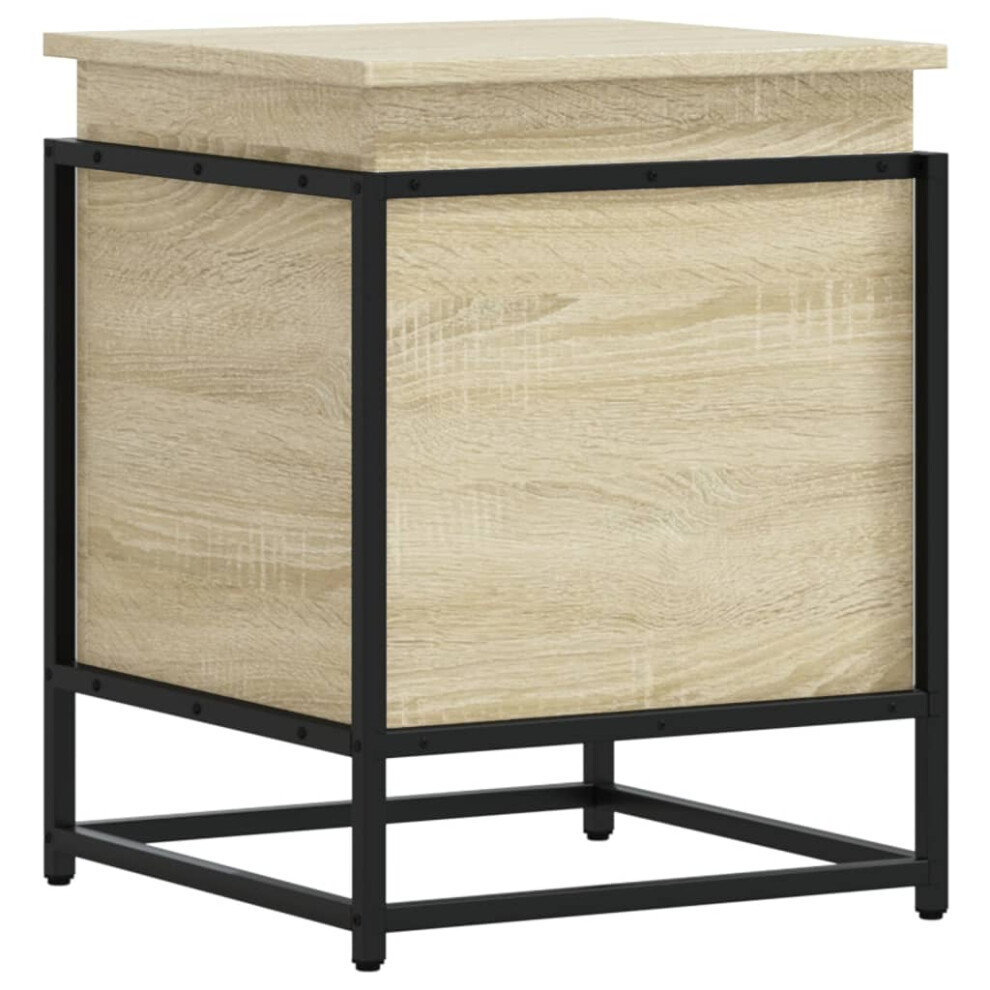 Vidaxl Storage Box With Lid Toy Box Blanket Box Sonoma Oak Engineered Wood