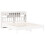 VidaXL vidaXL Headboard with Storage Bedroom Bed Header White 180 cm Solid Wood Pine 7