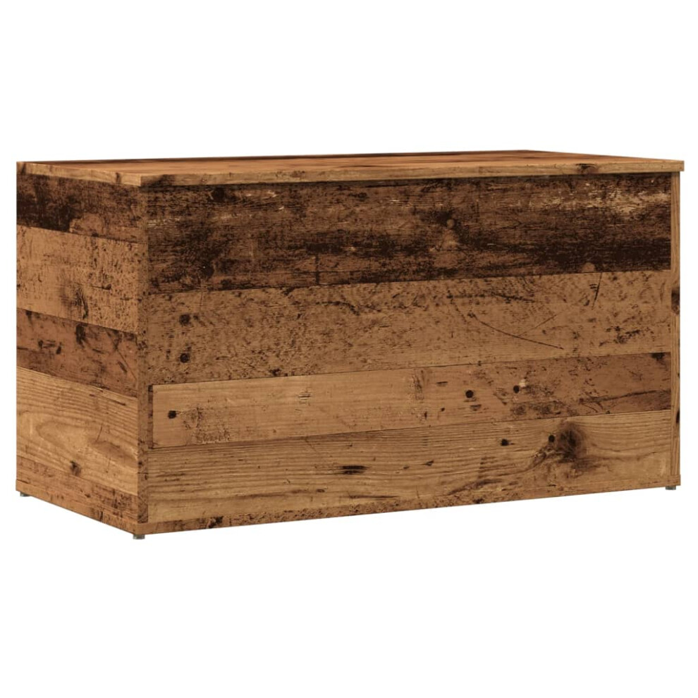 Vidaxl Storage Chest Home Organiser Toy Storage Box Old Wood Engineered Wood