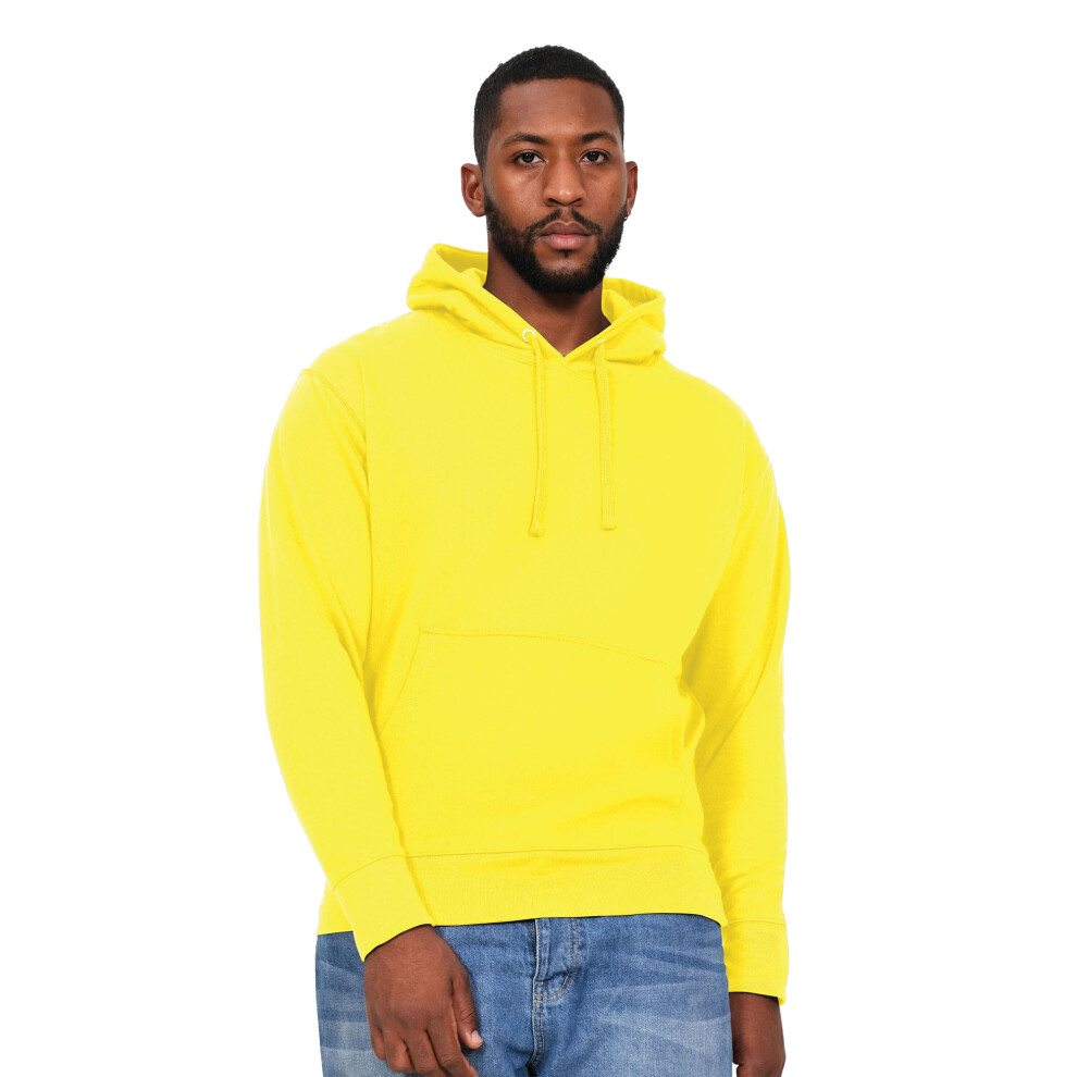 (XL, Yellow) Casual Classics Mens Ringspun Cotton Hoodie