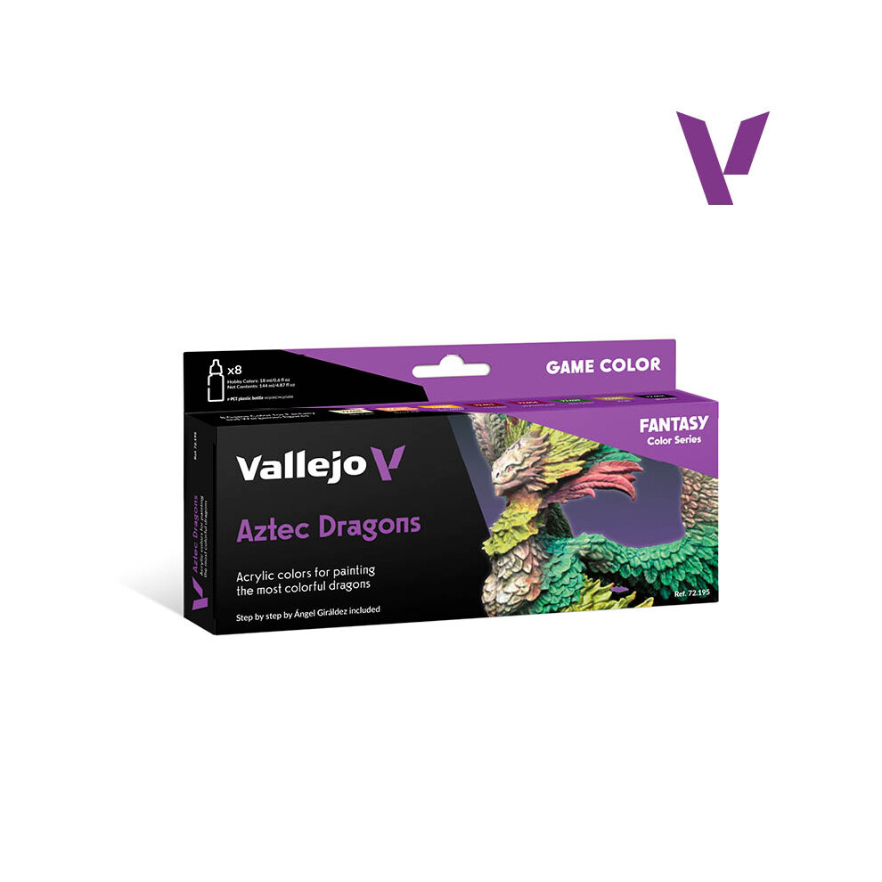 VAL72195 - AV Vallejo Game Color Set - Aztec Dragons (x8)