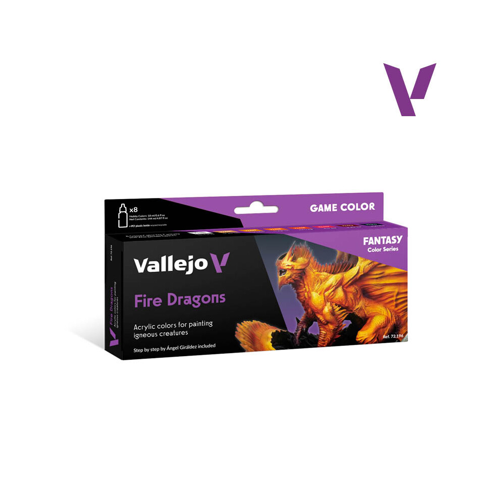 VAL72196 - AV Vallejo Game Color Set - Fire Dragons (x8)