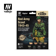 VAL70248 - AV Vallejo MC Set - Alpine Red Army Scout (x8) & Figure