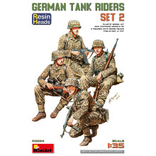 MIN53024 - Miniart 1:35 - German Tank Riders Set 2. Resin Heads