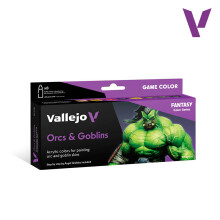 VAL72192 AV Vallejo Game Color Set - Orcs & Goblins (x8)