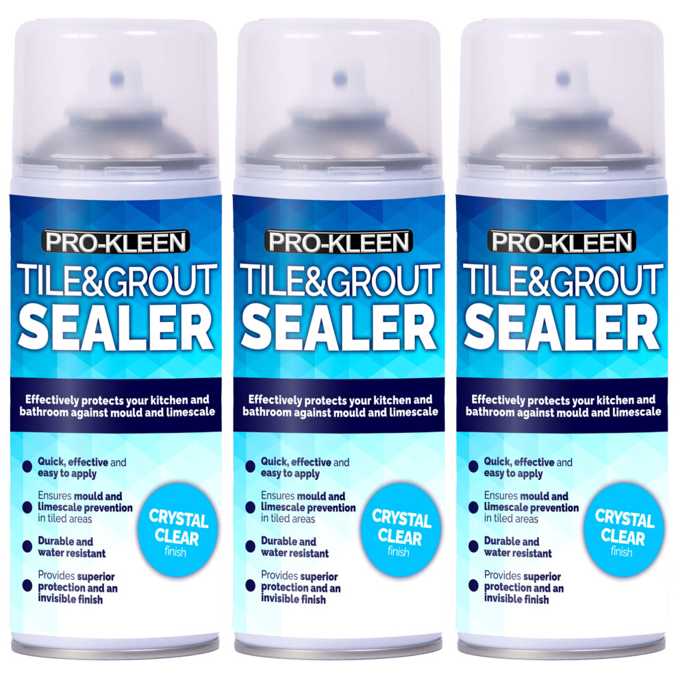 (3) Pro-Kleen Instant Waterproof Tile and Grout Seal