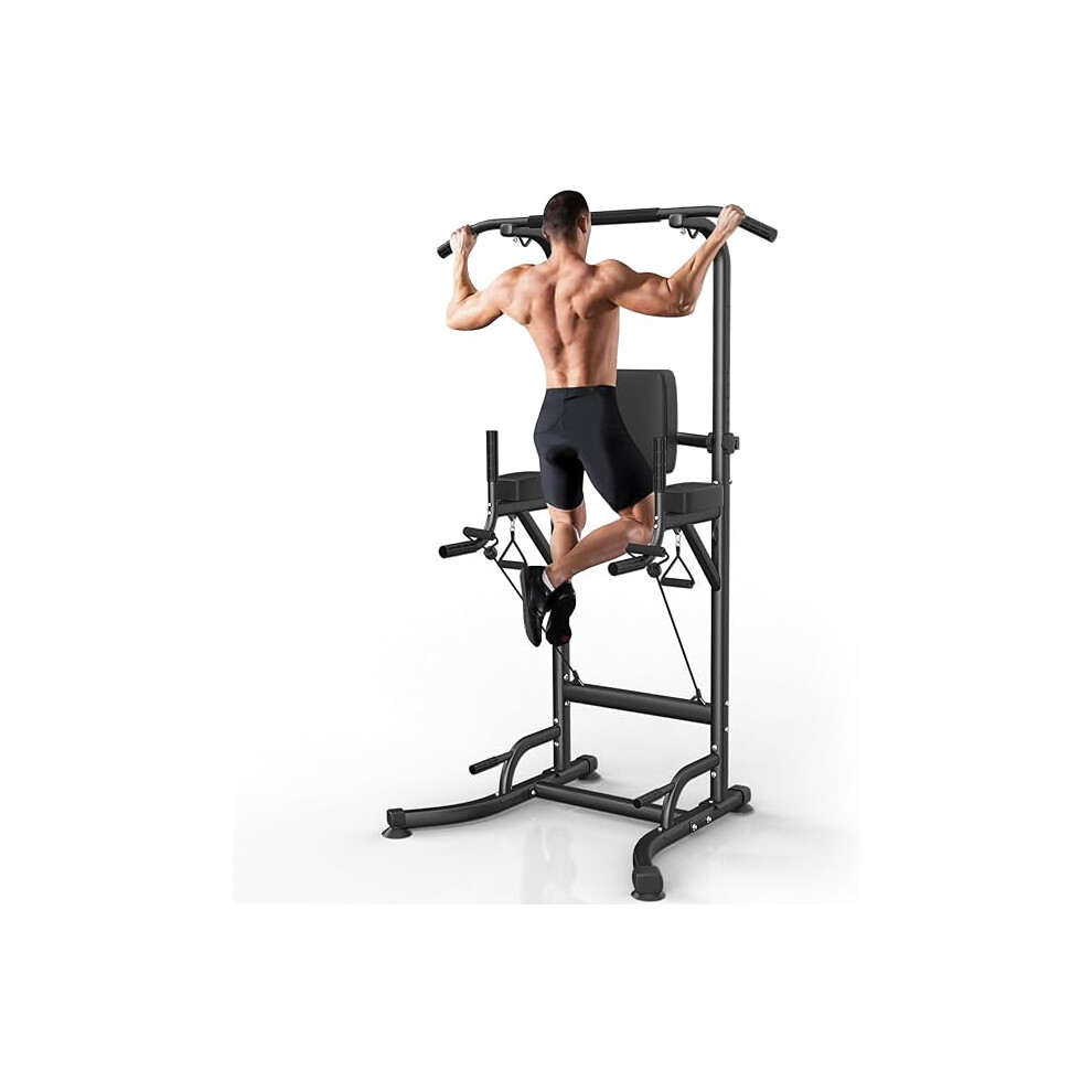 Dskeuzeew Power Tower Dip Station Pull Up Bar
