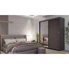 (180cm /+4 drawers, White) ELUKS Modern Sliding Door Wardrobe OVI