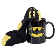Geschenkset - PYRAMID INTERNATIONAL - Batman - Tasse 315ml - Socken EU 41-45 - Offizielle Lizenz