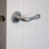 (Satin Chrome) VIBE Leandro Lever on Rose Door Handle 3
