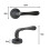 (Satin Chrome) VIBE Leandro Lever on Rose Door Handle 5