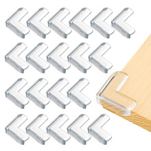 20 x Table Corner Protectors, Furniture Protector, Transparent Corner Protectors for Baby Home Safety
