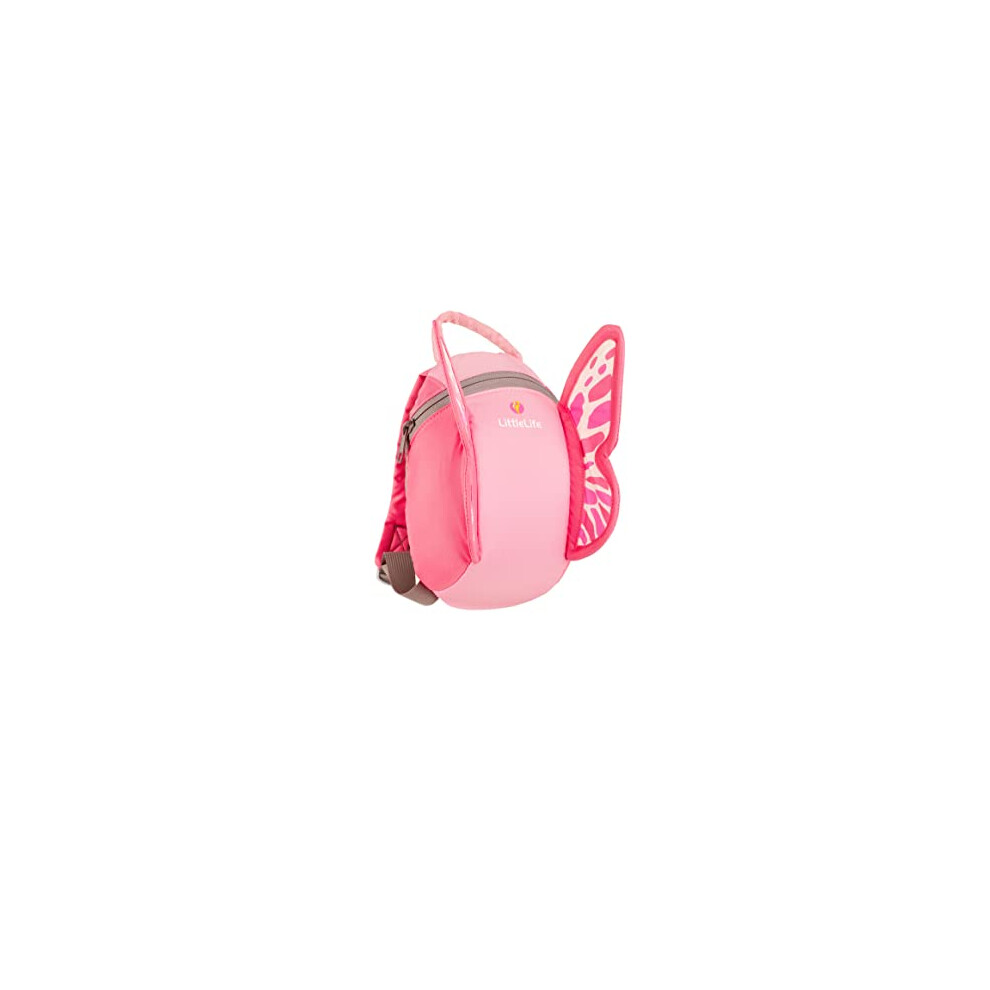 LittleLife Butterfly Toddler Backpack With Safety Rein, 18 x 14 x 23 cm