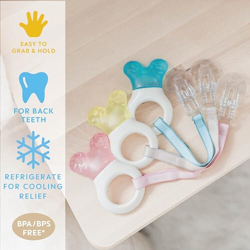 MAM MAM Mini Teething Cooler and Clip, Blue, 2 Plus Months 2