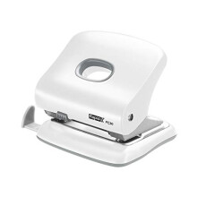 Rapid Fashion FC30 Strong 2 Hole Punch, Punches up to 30 Sheets, Adjustable Guide Bar, Ergonomic Design, White, 5000363