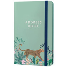 Boxclever Press Small Address Book with 432 Spaces. Address Books with Alphabet Index hardback, Pocket & Change of Address Labels. Perfect Gifts for
