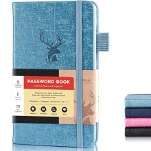 Password Book Alphabetical with Tabs.Small Password Keeper for Website Log in.Hardcover Password Notebook Pocket Size Used for Internet Address and