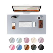 YSAGi Leather Desk Mat, Large Mouse Mat, Non-Slip Desk Pad Desk Protector Mat, Waterproof PU Leather Laptop Mat Table Mat Desk Writing Pad for Office