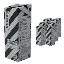 SPROUD - Plant-Based Milk, Low Sugar, Low Carb, High Protein, Long Life, Powered by Peas, Rich, Foamy and Easy to Froth (Barista) (6 x 1L)