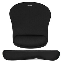 TECKNET Wrist Rest Mat, Keyboard and Mouse Wrist Support Pad Set, Comfortable Memory Foam Mouse Mat with Wrist Cushion Support, Anti-Slip Ergonomic