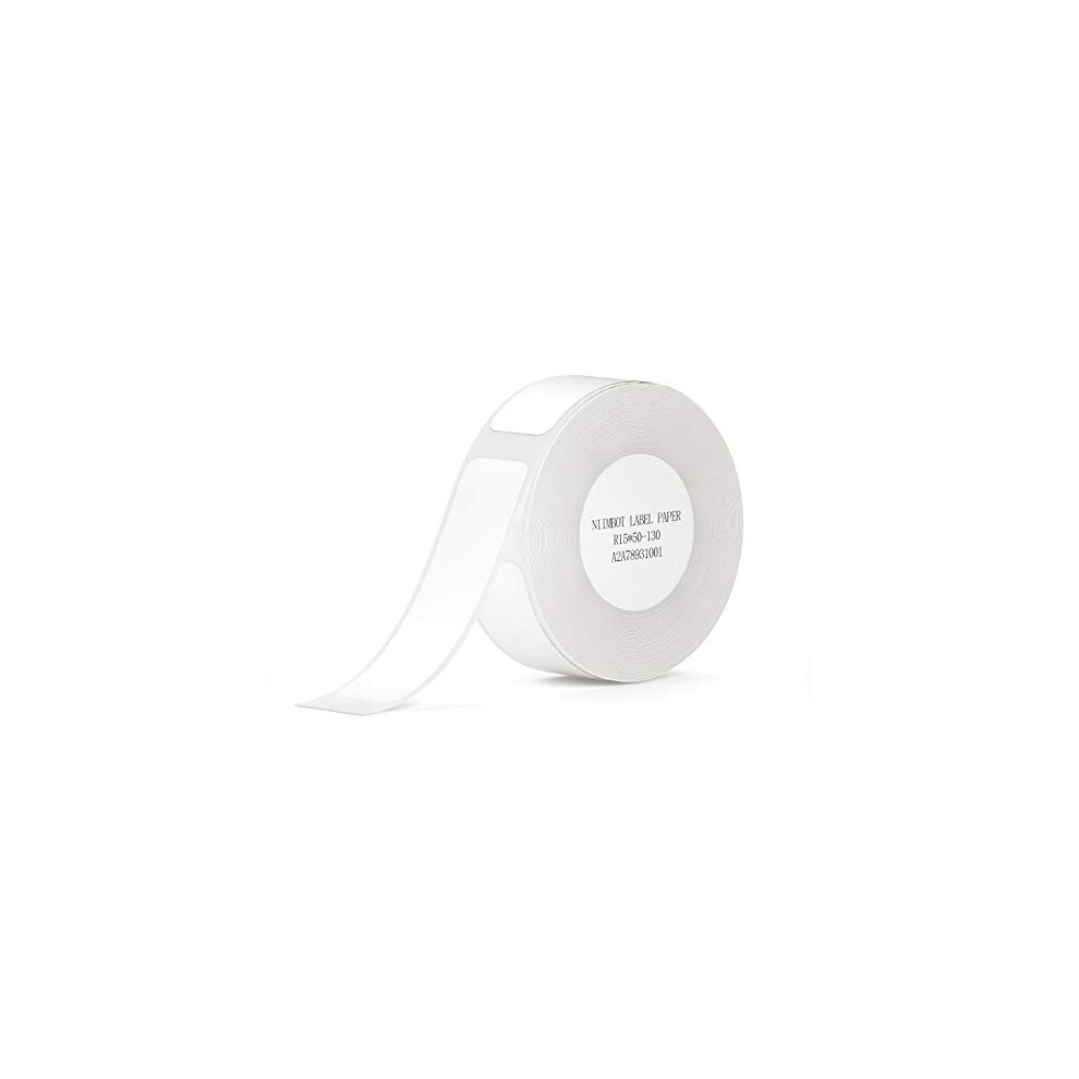Niimbot White Lable Maker Tape 0.59" X 1.97" (15?50Mm) Thermal Printer Sticker Paper With Self-Adhesive For D11/D110/D101 Label Maker,1 Roll Of 130 (White)