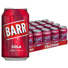 BARR since 1875, Classic Cola, 24 pack Fizzy Drink Cans, Low Sugar, 24 x 330 ml