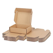 RLAVBL 25 Pack 7x5x2(17.5cmx12.5cmx5cm) Shipping Boxes Small Brown Corrugated Cardboard Box for Packing Mailing