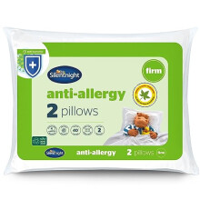 Silentnight Anti Allergy Firm Pillows 2 Pack ? Firm Support Pillows with Fibre Core Ideal for Side Sleepers and Neck and Shoulder Pain Relief ?
