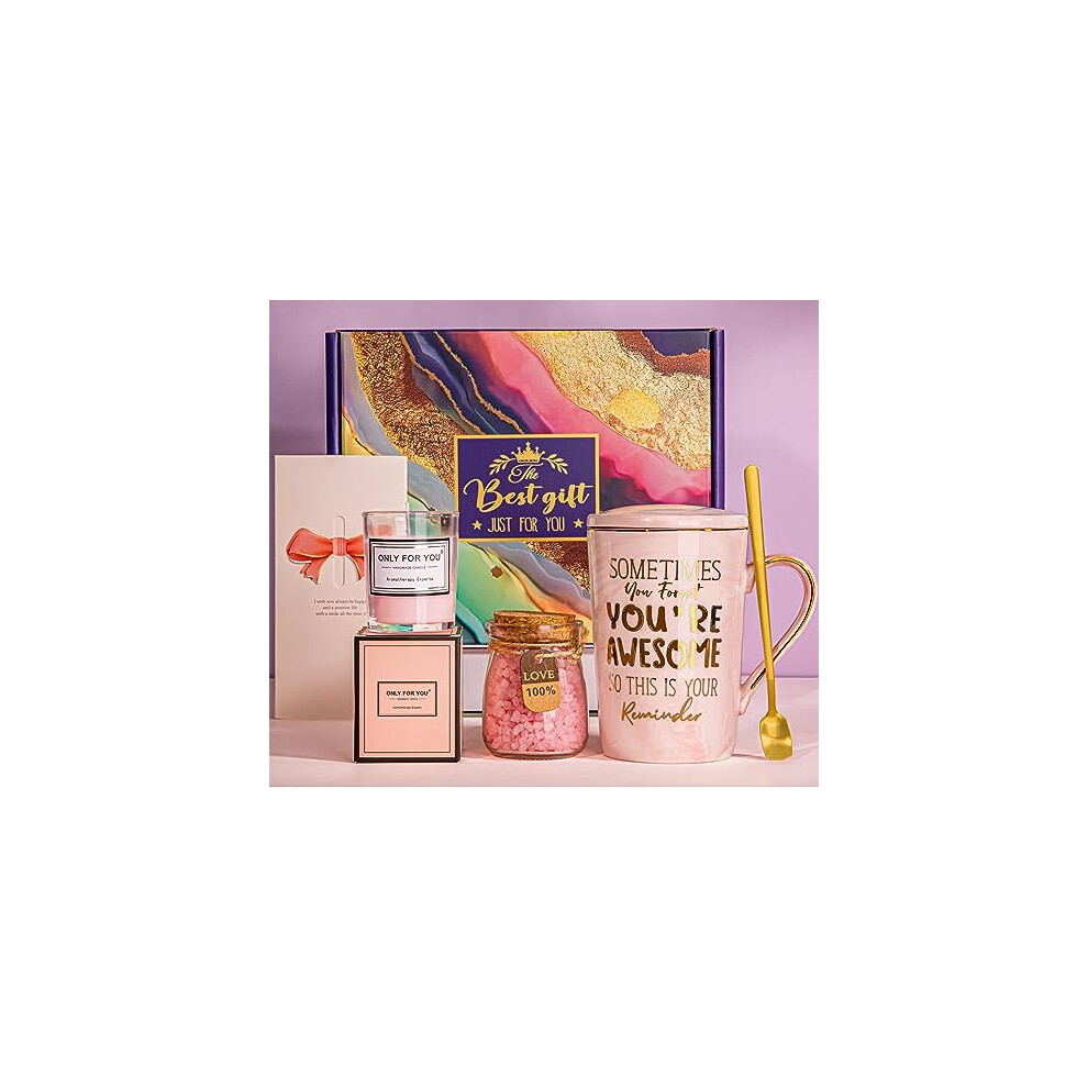 Albiss Birthday Pamper Gifts For Women, Inspirational Thank You Gifts For Her, Relaxation Spa Bath Set Hamper Gift For Girlfriend Sister Mum Wife Friend,