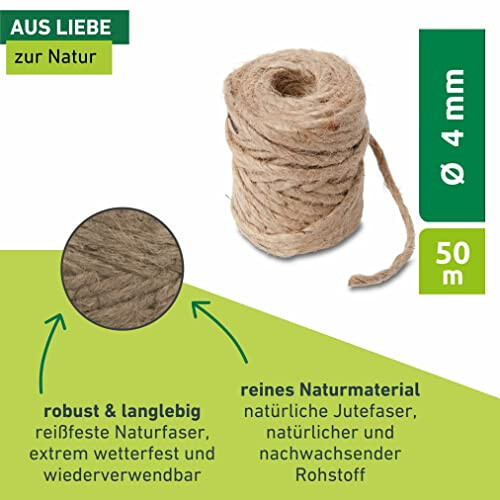 Windhager Jute Cord, 4mm x 50 m 1