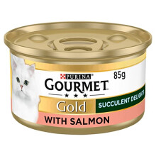 Gourmet Gold Succulent Delights Adult Wet Cat Food Salmon 12x85g