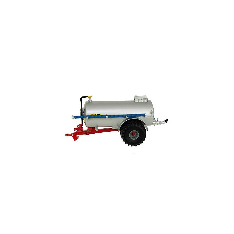 Britains 1:32 NC Slurry Tanker (Fieldside) Silver Toy, Collectable Farm Toy for Children, Tractor Toy Accessory Compatible with 1:32 Scale Farm Toys,