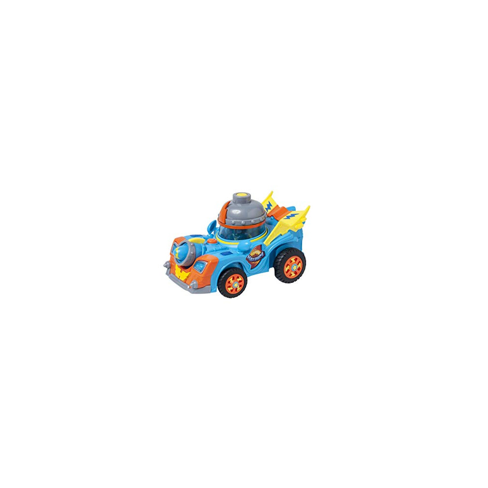 SUPERTHINGS Kid Kazoom Vehicle ? Contains 1 vehicle with 1 launcher and top and 1 exclusive figure