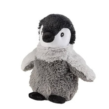 Warmies - Microwavable Plush, with Soothing Lavender Scent - Penguin, Grey (Grau Grau)
