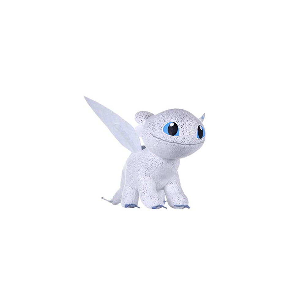 How to Train Your Dragons 3 Light Fury Soft Toy Dark Features 32cm