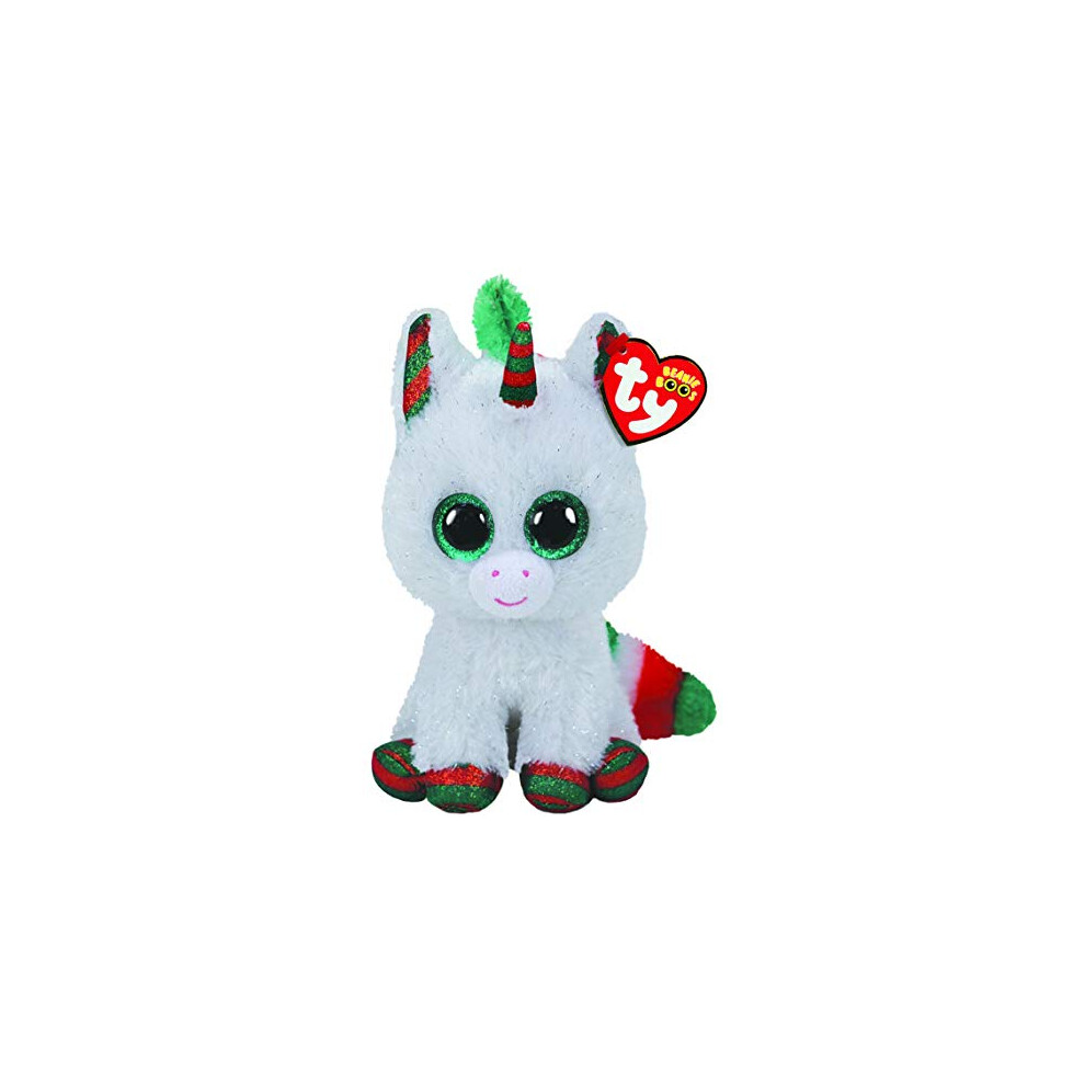 Ty UK Ltd 2005913 Beanie Boos Snowfall Unicorn Xmas 2020-Boo-Reg Plush Animal, Multicolor